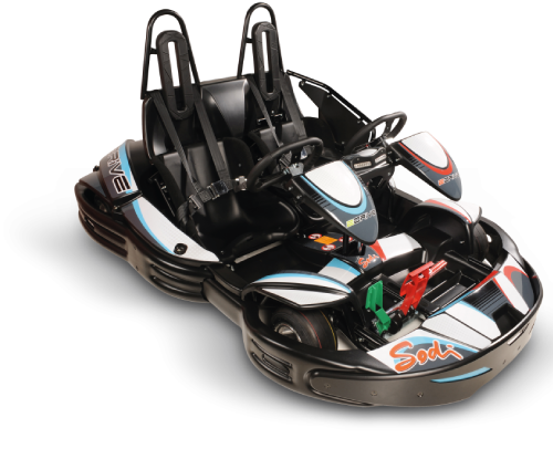 Kart bi-place détouré, karting de Vuiteboeuf